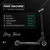 Příběh Blade Stunt Scooter Black and Rainbow wys. 75 cm