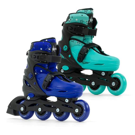 SFR Plasma Nastavitelné dětské inline brusle Black/Blue