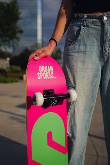 Kompletní Urban Sports Pink Logo Skateboard 8.0"
