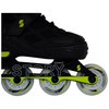 Story Midnight Nastavitelné inline brusle Černá a žlutá LED dioda