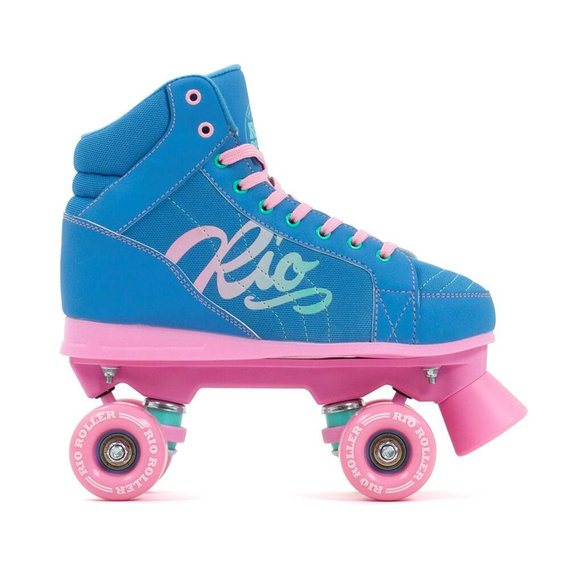 Wrotki RIO ROLLER LUMINA QUAD SKATES Niebiesko-Różowy