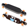 Longboard Drop-thru Symmetrical Main Geometrix Blue 105 cm