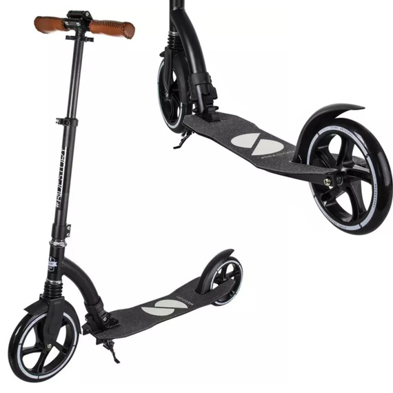 Městská koloběžka s předním odpružením Story Retro Ride Black