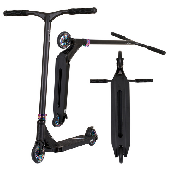 NKD Park Stunt koloběžka Černá a duhová wys. 84 cm