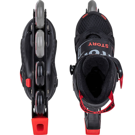 Story Blaster Inline brusle s nastavitelnými kolečky Black