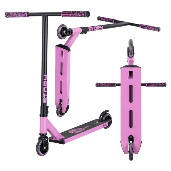 Vysoce výkonný skútr Story Diablo Black and Pink. 78 cm