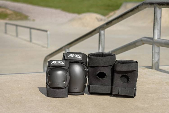 REKD Ramp Double Pad Protectors Set Black L