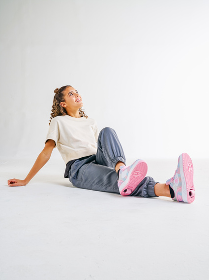 Boty Heelys Rezerve Low Bright pink/White/Tanes