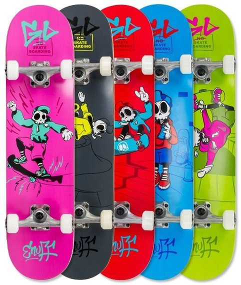 ENUFF SKULLY Complete Skateboard Blue 7.75"