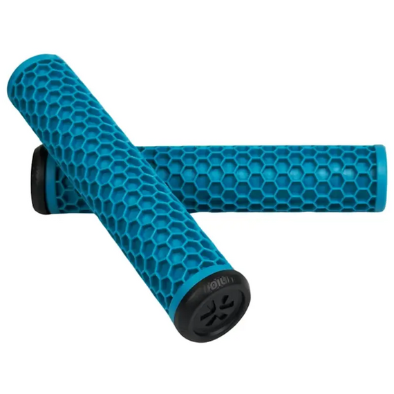 Měkké gripy Union Honeycomb Performance Scooter Grips Tyrkysové 155 mm