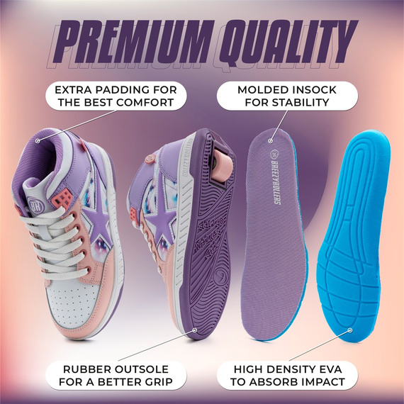 Breezy Rollers Skater boty White-Purple-Pink