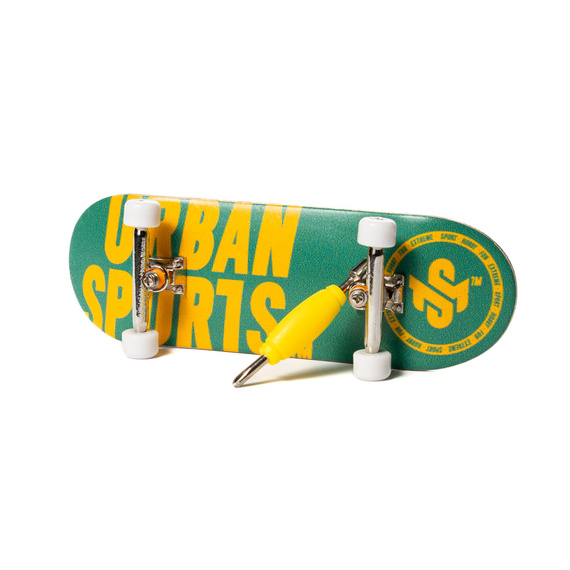 Fingerboard Skateboard Kompletní set-up Urban Sports Logo Green 32 mm