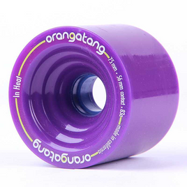 Orangatang In Heat Longboard Wheels Purple 75mm 83A