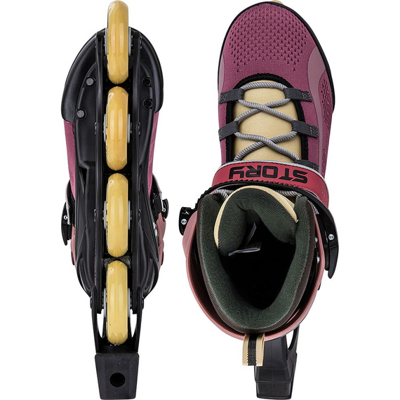 Rekreační kolečkové brusle Inline STORY Union Burgundy