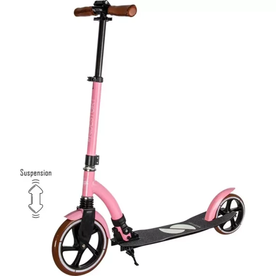 Městská koloběžka s předním odpružením Story Retro Ride Pink