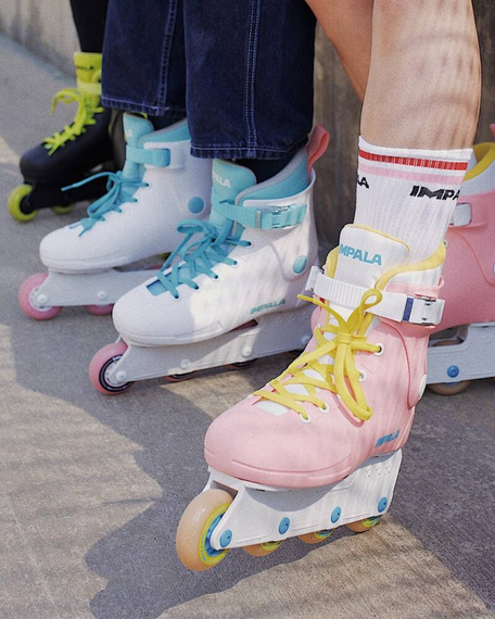 Inline brusle Impala Lightspeed Recreational Rollers Pink and Yellow