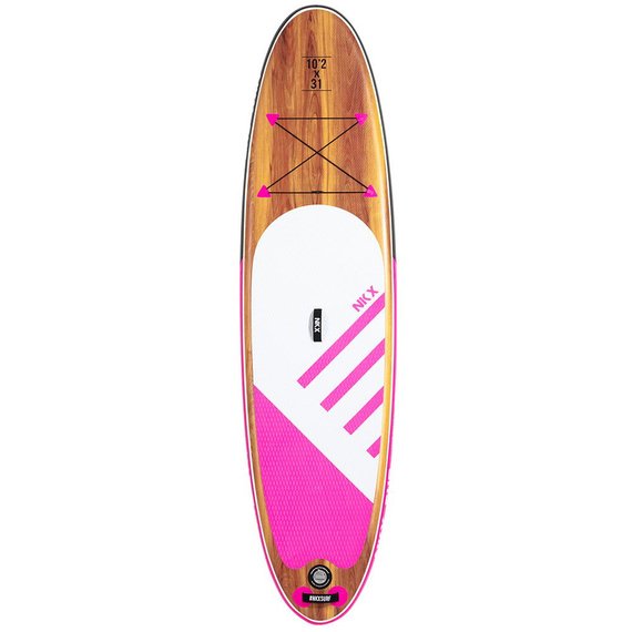 SUP nafukovací turistické prkno NKX Instinct Pink/White 10'2