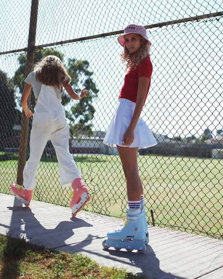 Inline brusle Impala Lightspeed Recreational Rollers Pink and Yellow