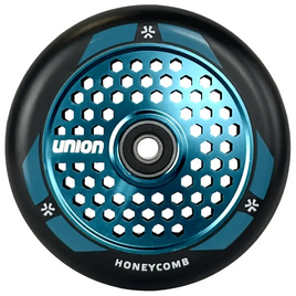 Union Honeycomb Pro Scooter Wheel Black Turquoise Metallic 110 mm