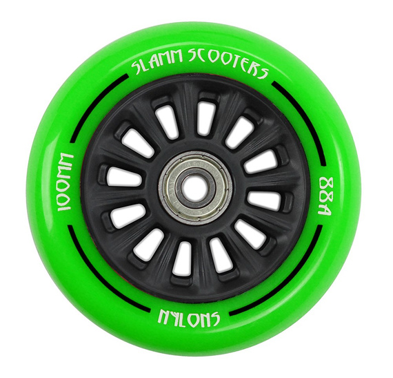 Slamm Nylon Core Wheel Green 100 mm kolečko pro koloběžky (1 kus.)