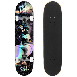 Skateboard Enuff Skully Hologram Complete Black 7.75"