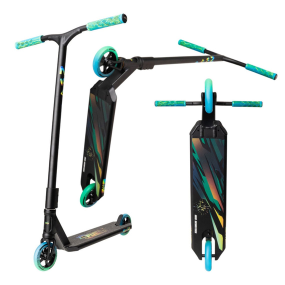 Výkonný skútr NKD Fuel V2 Green/Blue wys. 84 cm