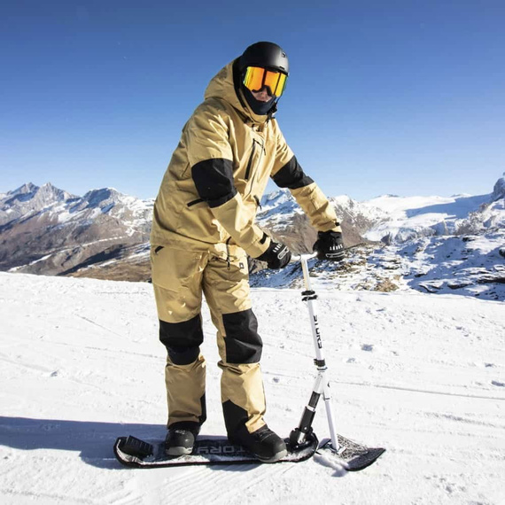 Hulajnoga Wyczynowa na śnieg Story Deluxe Snow Scooter Biało-Różowy 83-94 cm