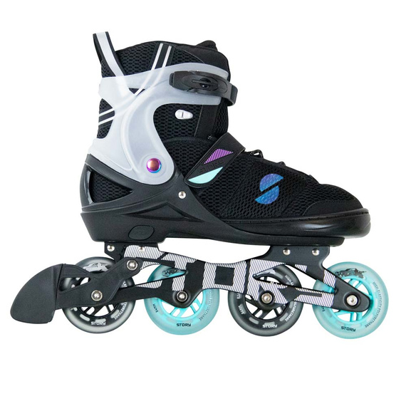 Story Motion Nastavitelné inline brusle Black/Blue/Black