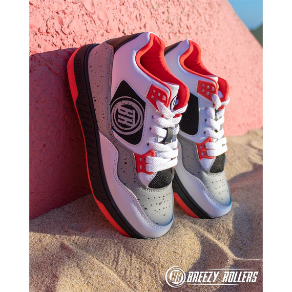 Breezy Rollers Jumper White-Grey-Red Boty