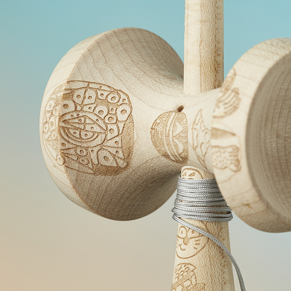 Kendama KROM Zoggy N’ Moggy Sandplanet