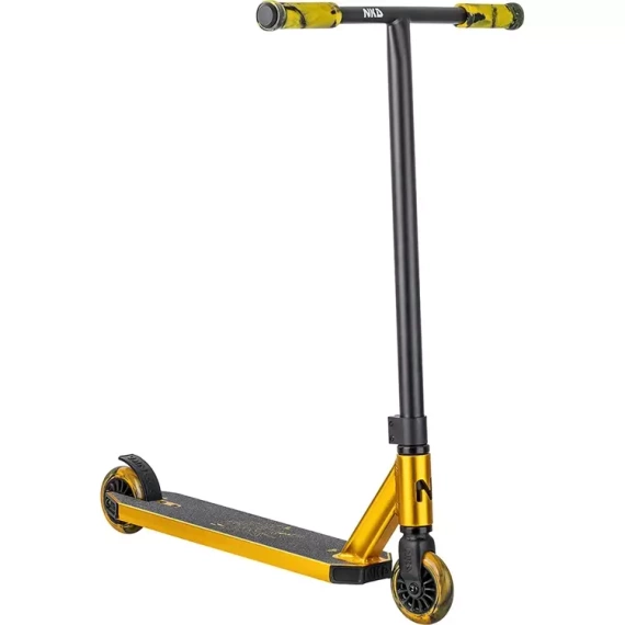 Hulajnoga Wyczynowa Aluminiowa Lekka dla młodych riderów NKD Next Generation Stunt Złoty wys. 79,4 cm