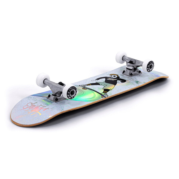 Skateboard Enuff Skully Hologram Mini Complete White 7.25"