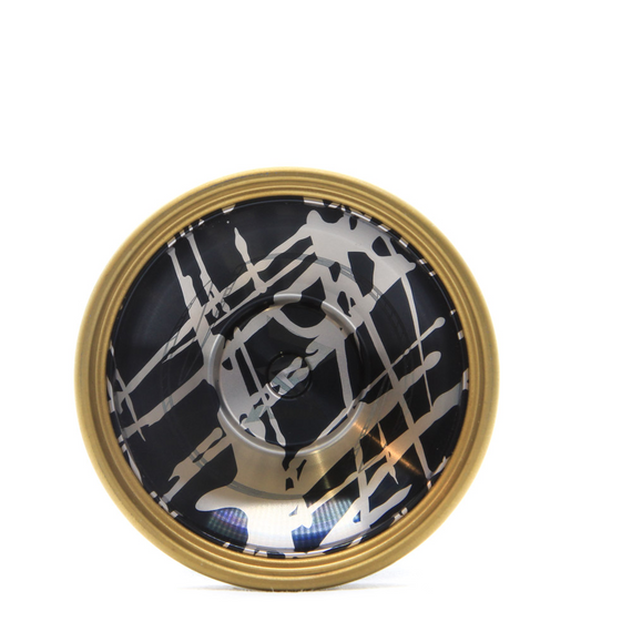 Kovové yoyo pro Advanced YoYoFactory MOZ 7075 - Toya Kobayashi Signature Black and Silver Splash