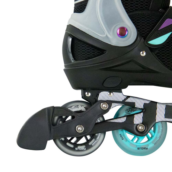 Story Motion Nastavitelné inline brusle Black/Blue/Black