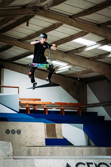 Slamm Strobe Stunt Scooter wys. 88 cm