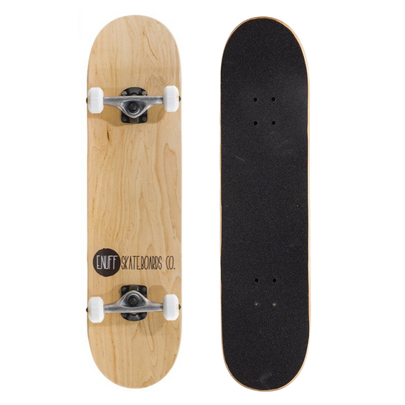 ENUFF LOGO STAIN Complete Natural 8.0" Skateboard