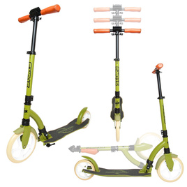 Městská koloběžka s předním odpružením Story Retro Ride Green