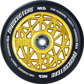 NKD Black Widow Black and Gold 120 mm kolo koloběžky
