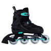 Story Midnight Nastavitelné inline brusle Black-Mint LED