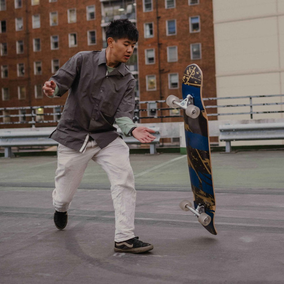 NKX Superior Dancing Longboard Black and Gold 48,5"