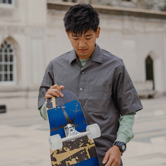 NKX Superior Dancing Longboard Black and Gold 48,5"