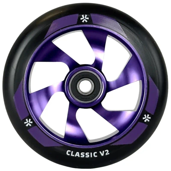 Kolečko koloběžky Union Classic V2 Pro Black and Purple Metallic 110 mm
