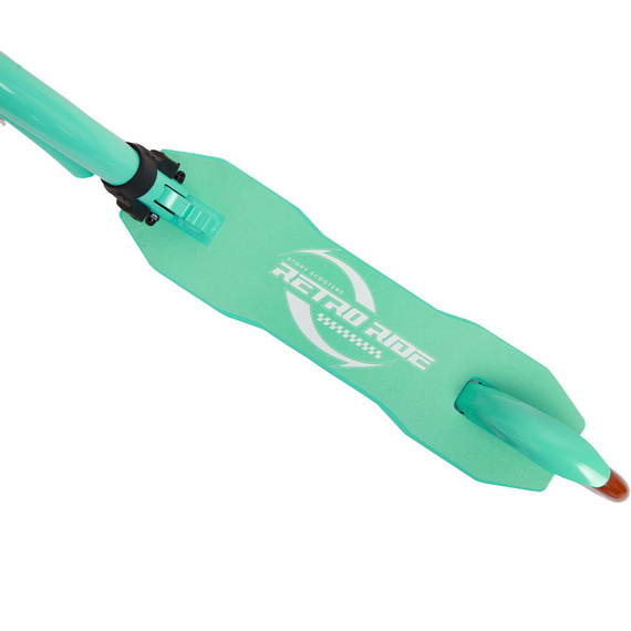 Městská koloběžka s předním odpružením Story Retro Ride Mint and White