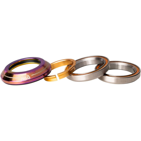 Integrovaná kormidla pro NKD Pro Steel Stunt Scooter Headset Rainbow 1 1/8"