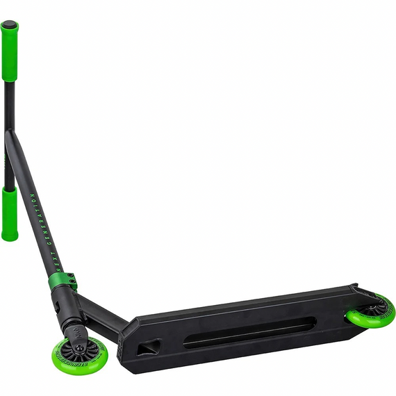 Hulajnoga Wyczynowa Aluminiowa Lekka dla młodych riderów NKD Next Generation Zielono-Czarny wys. 79,4 cm