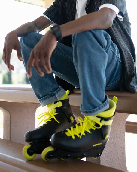 Inline brusle Impala Lightspeed Black-Fluorescent Rekreační kolečkové brusle