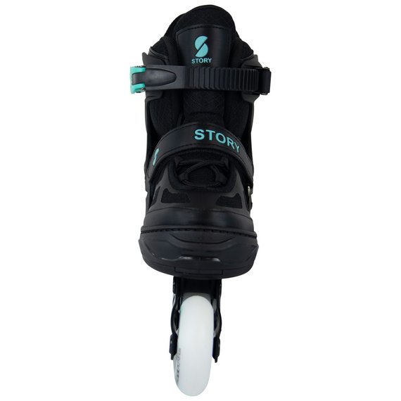 Story Midnight Nastavitelné inline brusle Black-Mint LED