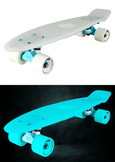 NKX Deluxe 22" bílá/modrá fluorescenční fólie