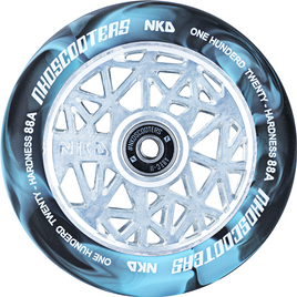 NKD Black Widow Blue/Silver 120 mm kolo koloběžky