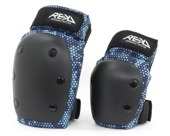 Ochraniacze REKD YOUTH HEAVY DUTY DOUBLE PAD SET Niebieski